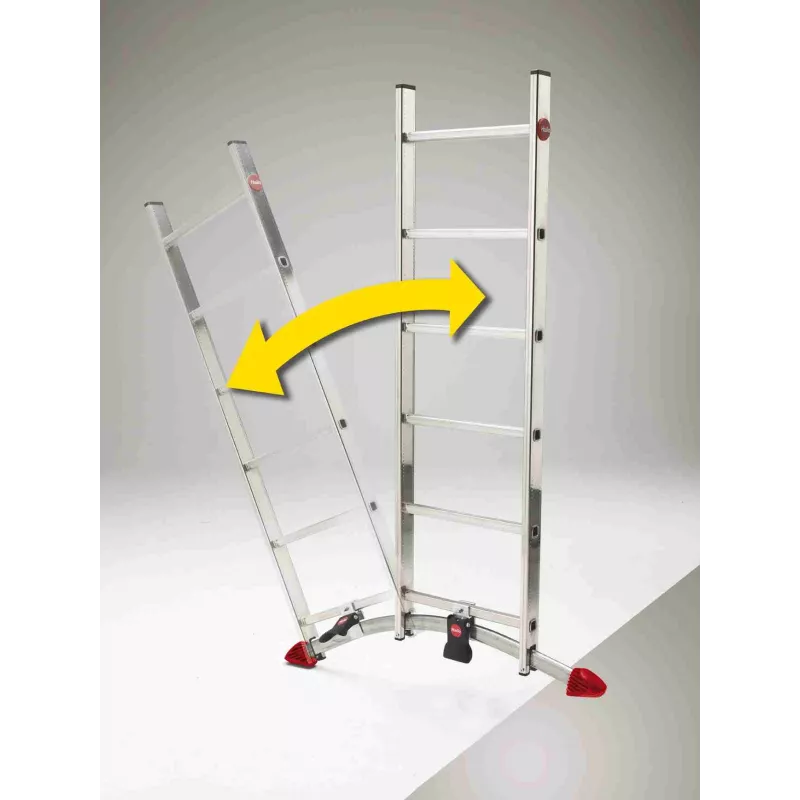 HAILO ProfiLOT Scala combinata S100, alluminio, 3x12 pioli, 150 kg, EN 131 Professional
