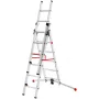 Hailo S100 ProfiLOT Scala combinata, alluminio, 2x6+1x5 pioli, 3 sezioni, portata max. 150 kg