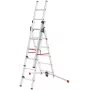 Hailo S100 ProfiLOT Scala combinata, alluminio, 3 sezioni, 2x9+1x8 pioli, altezza di lavoro max. 7,00 m