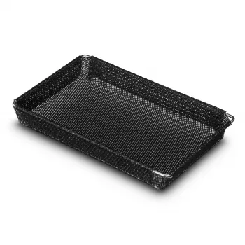 Hama cestello per friggitrice ad aria antiaderente adatto al forno rettangolare 12,5 x 20 cm (00002926)