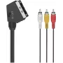 Hama Classic Line cavo SCART a 3 RCA audio/video, 1,5 m, nero 00305015