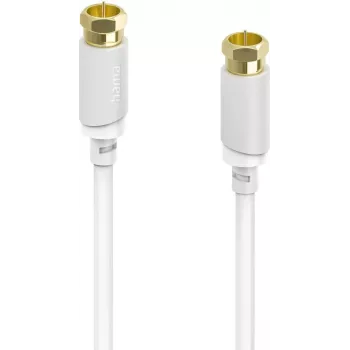 Hama cavo coassiale per modem/router via cavo, rete, connettore F, 75 Ohm, 120 dB, 3,00 m 00202033