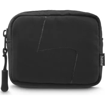Hama Custodia per cuffie in-ear e accessori, moschettone, organizer, nero (00231046)