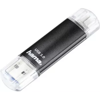 Hama Laeta Twin chiavetta USB 128 GB, USB Type-A e Micro-USB, USB 3.2 Gen 1, nero 00181099