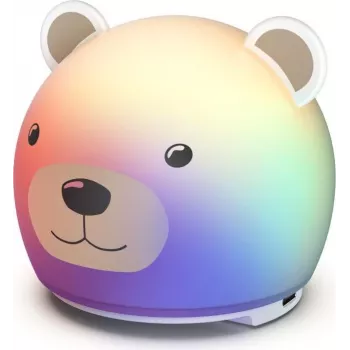 Hama luce notturna LED per bambini con timer, dimmerabile, ricaricabile, RGB, forma dinosauro 00223499