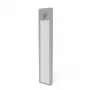 HAMA luce notturna LED con sensore di movimento e crepuscolare, ricaricabile, magnetica, alluminio, 21 cm, argento