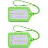 Hama etichetta per bagagli, 9 x 5 cm, confezione da 2, verde (00178162)
