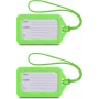 Hama etichetta per bagagli, 9 x 5 cm, confezione da 2, verde (00178162)