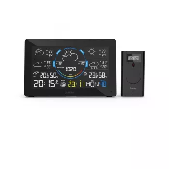 Hama stazione meteo smart con sensore esterno, termometro, igrometro, barometro, Wi-Fi, nero (00176675)