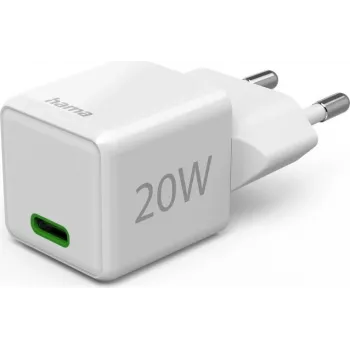 Caricabatterie da parete Hama Super Mini USB-C PD 20 W bianco (00139548)