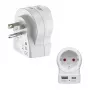 Hama adattatore da viaggio EU a US 1x USB-A USB-C P - cavo - digitale/dati