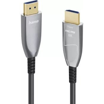 Hama cavo ottico attivo HDMI Ultra High Speed, 8K, 10 m, alluminio, certificato 00202035