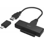 Hama adattatore USB 3.0 a SATA per SSD e HDD da 2,5 pollici e 3,5 pollici (00200761)