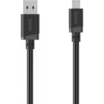 Hama Cavo di ricarica e dati USB-A a Micro-USB, 1 m, nero 00201803