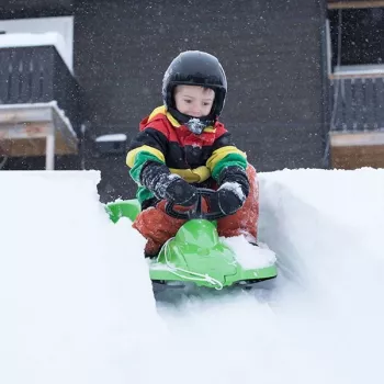 Hamax Sno Zebra Snow Racer verde polietilene