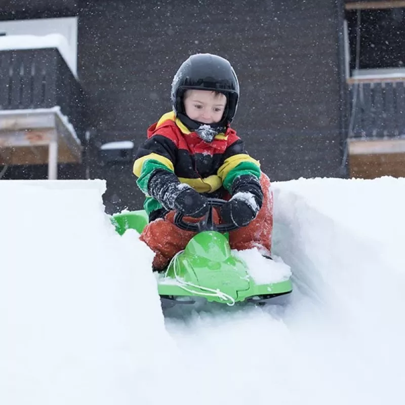 Hamax Sno Zebra Snow Racer verde polietilene