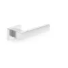 HANDLE DOOR CUBE RT CHROME - set maniglia porta in lega di zinco con cromo lucido, con rosetta quadrata, reversibile per porte interne, rosetta 52x52 mm, maniglia 130 mm