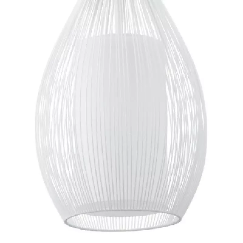 Lampada a Sospensione E27 Glo Razoni 19 cm Bianco