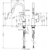 Hansgrohe Focus M41 miscelatore monocomando per cucina con doccetta estraibile, cromo
