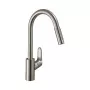 Hansgrohe Focus M41 miscelatore monocomando per cucina con doccetta estraibile, cromo