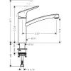 HANSGROHE Logis 160 miscelatore da cucina, bocca orientabile, cromo