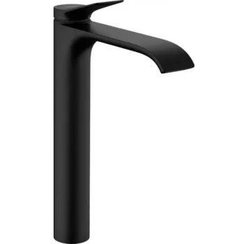Hansgrohe Vivenis miscelatore monocomando per lavabo 250 nero opaco con piletta