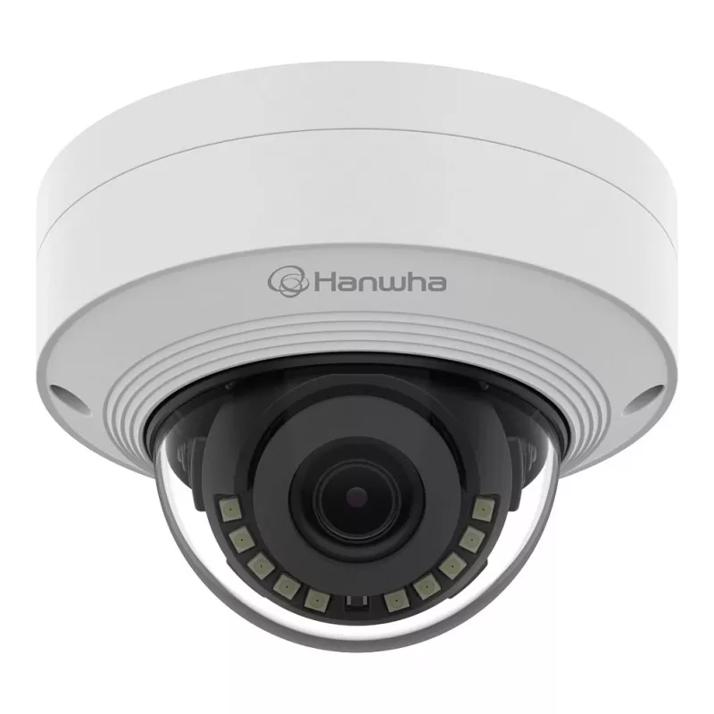 HANWHA QNV-C9011R Telecamera dome di rete 8MP IR, 3,0mm, AI, H.265, PoE, IP66, IK10