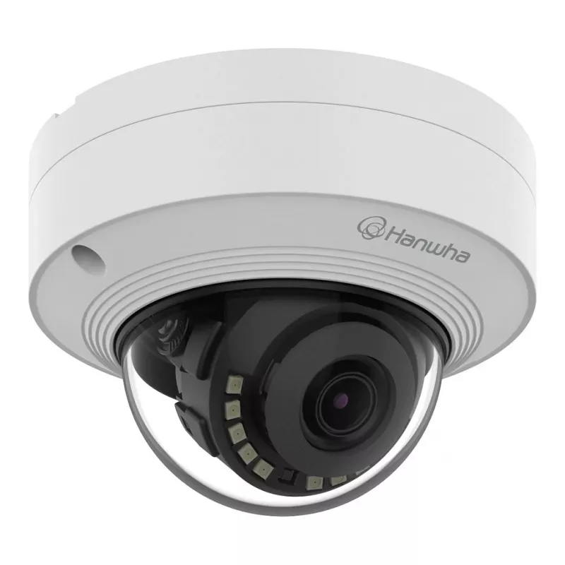 HANWHA QNV-C9011R Telecamera dome di rete 8MP IR, 3,0mm, AI, H.265, PoE, IP66, IK10