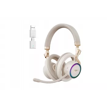 HAV Fuxi-H8 headset gaming wireless semi-open-back tri-mode - oro