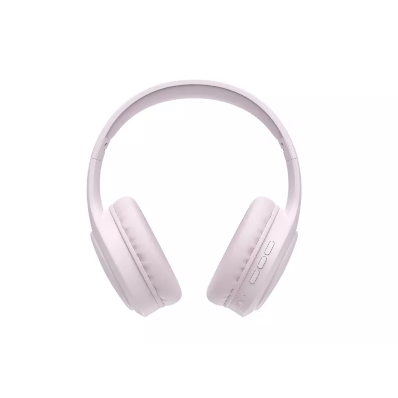 HAV H633BT cuffie over-ear wireless con Bluetooth 5.3, 30 ore di autonomia, design pieghevole, microfono integrato, supporto schede TF – rosa