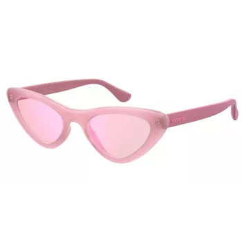 HAVAIANAS Occhiali da sole donna PIPA-EQK-13 - Montatura in acetato, lenti marroni sfumate, 53 mm larghezza lente