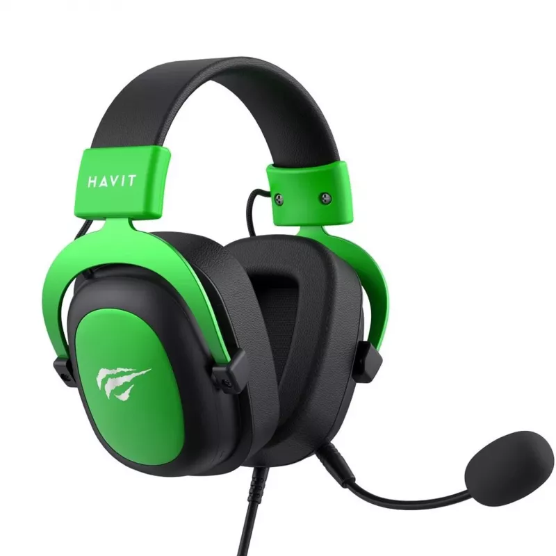 Havit H2002d Cuffie gaming con microfono, nero/verde