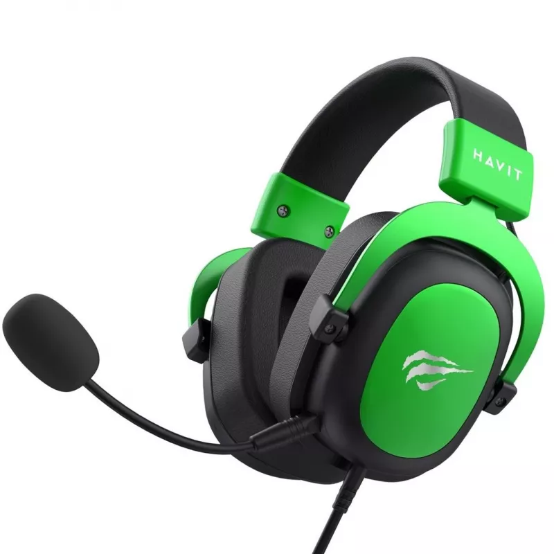 Havit H2002d Cuffie gaming con microfono, nero/verde