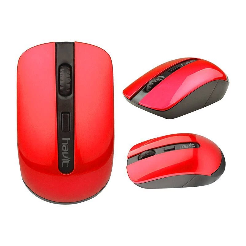 HAVIT MS989GT Mouse wireless universale (nero e rosso)