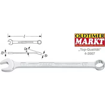 HAZET 600N-5.5 Chiave combinata 5,5 mm, cromo-vanadio, DIN 3113