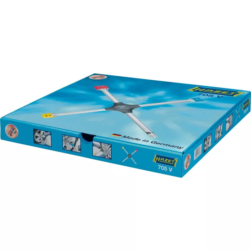 HAZET 705V chiave a cricchetto a croce 17/19/21 mm