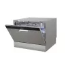 HEINRICH'S 8840 Lavastoviglie a libera installazione, 12 coperti, 6 programmi di lavaggio, argento