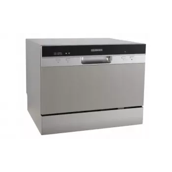 HEINRICH'S 8840 Lavastoviglie a libera installazione, 12 coperti, 6 programmi di lavaggio, argento