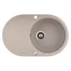 HELIKA Lavello Clarus SR101-110AW Arctic White in composito di granito per cucina