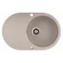 HELIKA Lavello Clarus SR101-110AW Arctic White in composito di granito per cucina