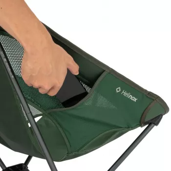 Helinox Chair One (re) sedia da campeggio pieghevole - verde foresta, poliestere 600D riciclato, telaio in alluminio DAC, portata 145 kg