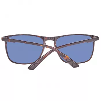 Helly Hansen HH5004-C01-57 Occhiali da sole uomo rettangolari, montatura nera, lenti grigie, 57/18/140 mm
