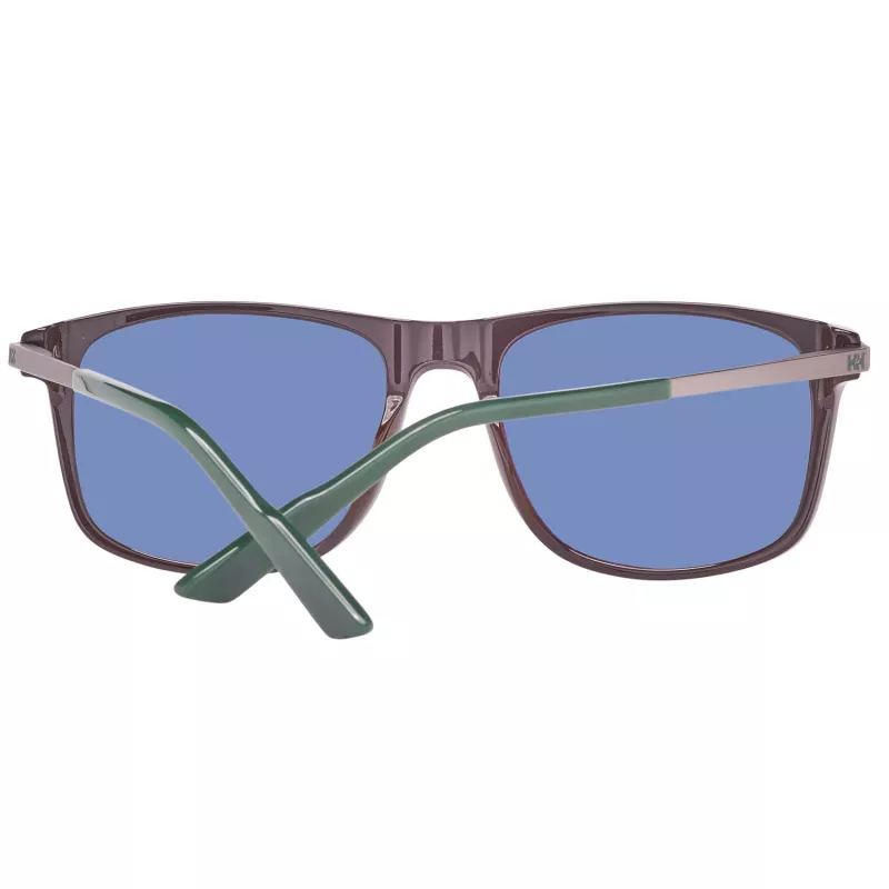 HELLY HANSEN HH5016-C02-56 Occhiali da sole uomo, montatura nera, lenti grigie, 56/18/140 mm