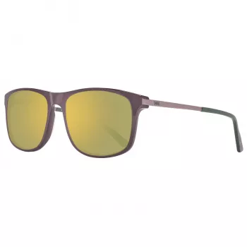 HELLY HANSEN HH5016-C02-56 Occhiali da sole uomo, montatura nera, lenti grigie, 56/18/140 mm