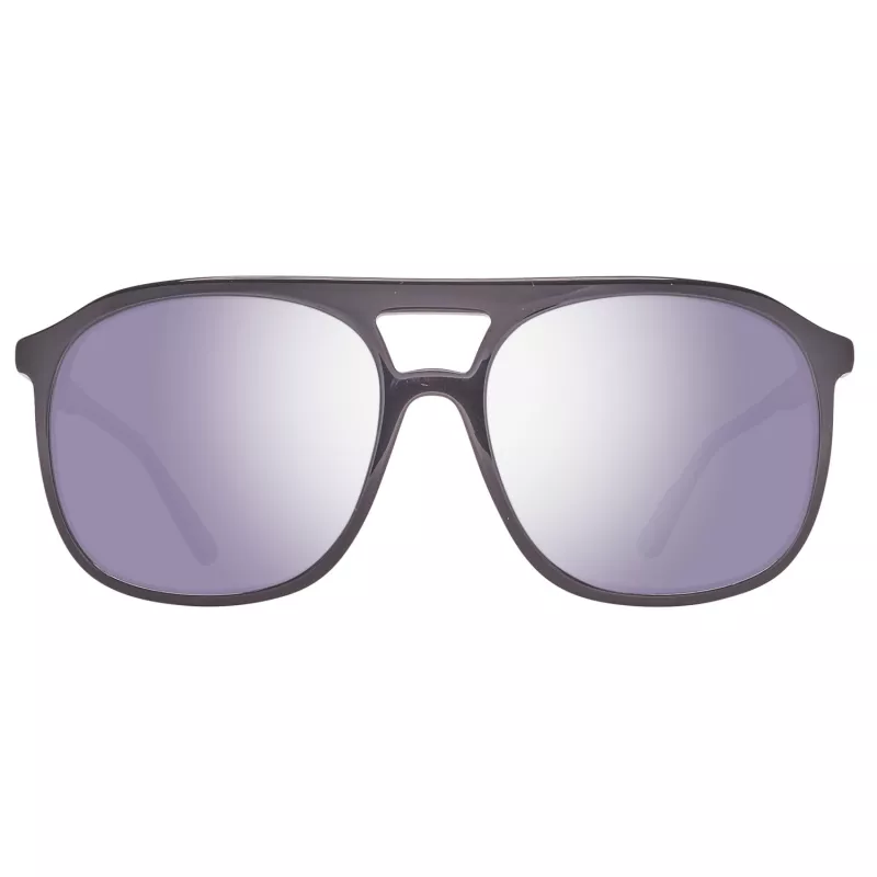 Helly Hansen Occhiali da sole uomo HH5019-C01-55 - Montatura nera, lenti fumé, 55/17/140 mm