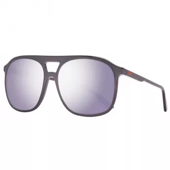 Helly Hansen Occhiali da sole uomo HH5019-C01-55 - Montatura nera, lenti fumé, 55/17/140 mm
