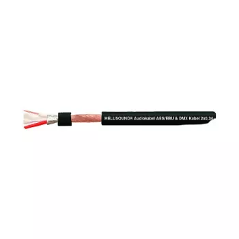 HELUKABEL HELU LIGHT Cavo DMX 2x0,34 mm² nero Cavo audio digitale AES/EBU 400032