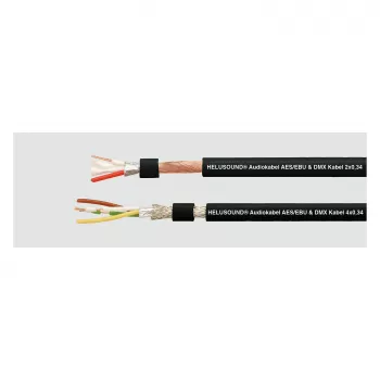 HELUKABEL HELU LIGHT Cavo DMX 4x0,34 mm² nero Cavo audio digitale AES/EBU e DMX 400033