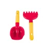 HEMAR set rastrello per sabbia, spatola, bicolore, 2 pz. mix