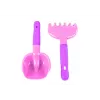 HEMAR set rastrello per sabbia, spatola, bicolore, 2 pz. mix